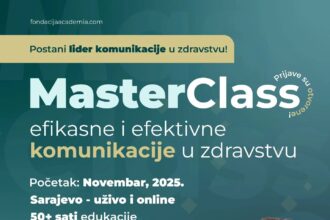 MasterClass efikasne komunikacije u zdravstvu – edukacija Fondacije Academia